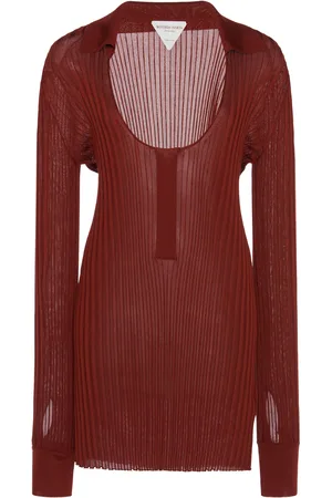 Bottega Veneta Ribbed Silk-Blend Top - - IT 44 - Moda Operandi