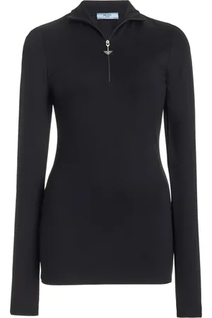 Prada Stretch-Jersey Top - - IT 36 - Moda Operandi