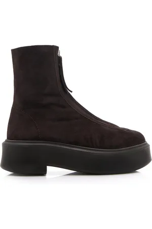 The Row Zipped Suede Boot I - - IT 41 - Moda Operandi