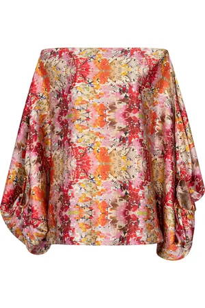 Silvia Tcherassi Bellagio Printed Silk-Blend Blouse - - M - Moda Operandi