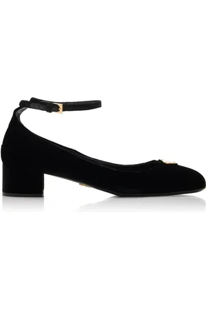 Prada Velvet Pumps - - IT 36.5 - Moda Operandi