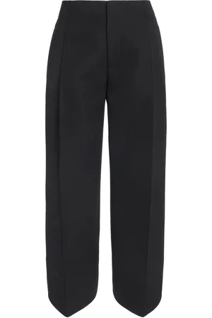 Bottega Veneta Curved Wool Trousers - - IT 38 - Moda Operandi