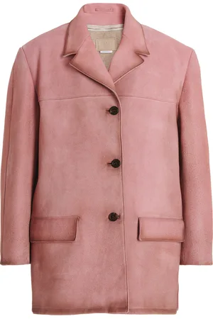 Prada Waxed Suede Coat - - IT 36 - Moda Operandi