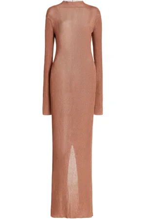 LAQUAN SMITH Ribbed-Knit Lurex Gown - - L - Moda Operandi
