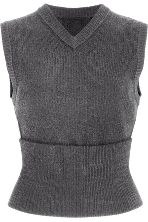 Proenza Schouler Cruz Convertible Ribbed-Knit Sweater Vest - - M - Moda Operandi