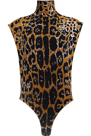 Alaïa Leopard Printed Jacquard Knit Top - - FR 44 - Moda Operandi