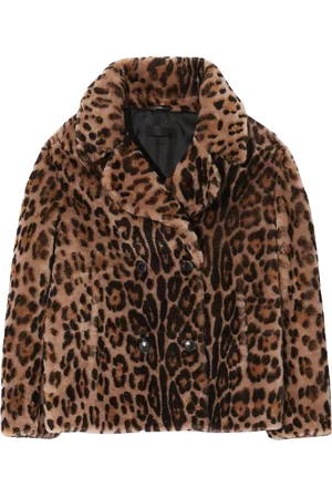 NILI LOTAN Cleophee Short Animal-Print Shearling Coat - - XS - Moda Operandi