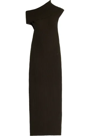 Courrèges Twisted Ribbed-Knit Maxi Dress - - S - Moda Operandi