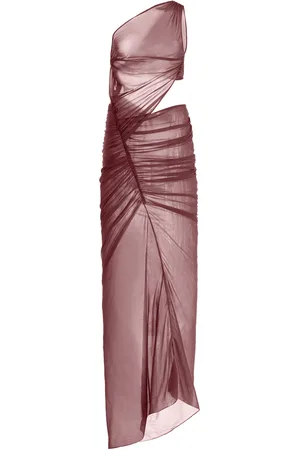 Atlein Cutout Ruched-Jersey One-Shoulder Gown - - FR 42 - Moda Operandi