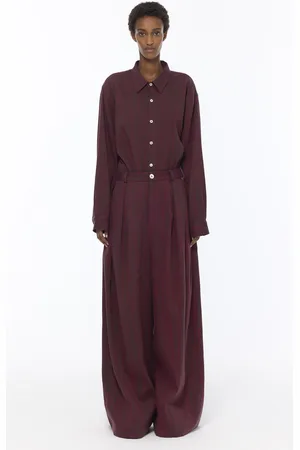 Marrakshi Life Mid-Rise Cotton Chambray Wide-Leg Pants - - XS - Moda Operandi