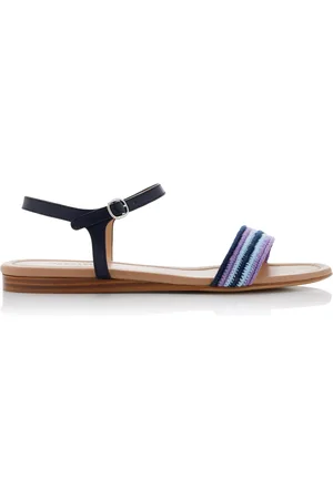GABRIELA HEARST Alexi Crochet-Detailed Leather Sandals - - IT 36 - Moda Operandi