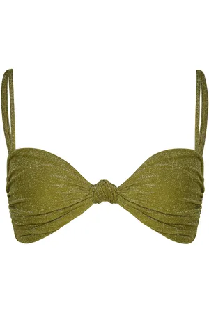 JOHANNA ORTIZ Heliconia Glittered Bikini Top - - XS - Moda Operandi