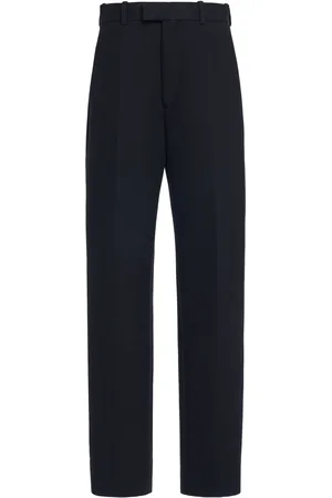 Bottega Veneta Cotton-Blend Melange Straight-Leg Pants - - IT 38 - Moda Operandi
