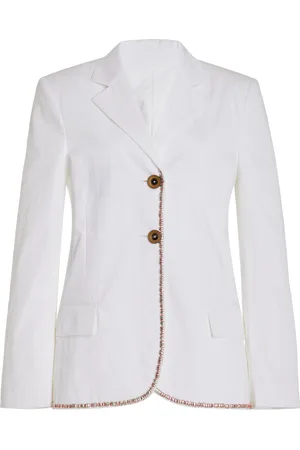 WALES BONNER Truth Embellished Technical Cotton Blazer - - IT 42 - Moda Operandi