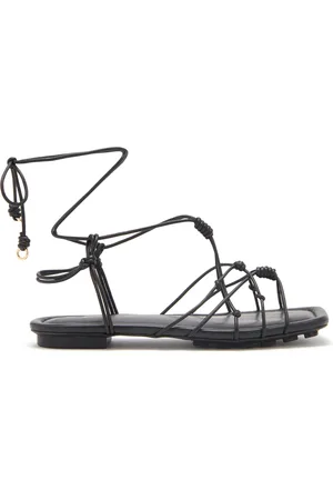 ULLA JOHNSON Freya Knotted Leather Sandals - - IT 35 - Moda Operandi