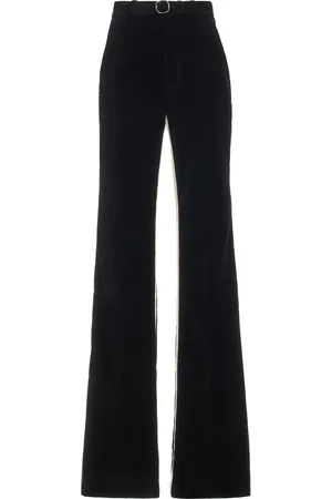 Proenza Schouler Velvet Suiting Pants - Black/white - US 4 - Moda Operandi