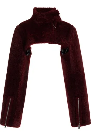LAQUAN SMITH Cropped Shearling Shrug Jacket - - XS - Moda Operandi