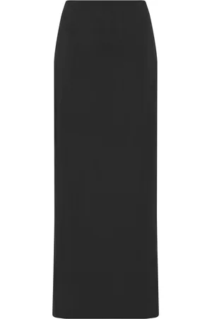 St Agni Minimal Cotton-Nylon Column Maxi Skirt - - L - Moda Operandi