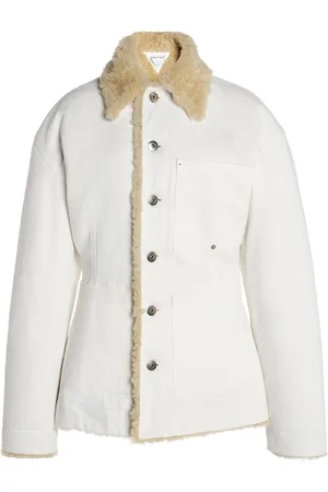 Bottega Veneta Denim Shearling Jacket - - IT 38 - Moda Operandi