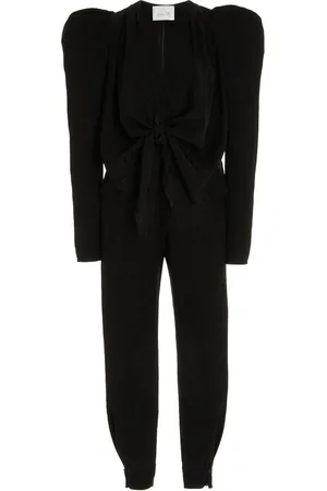 JOHANNA ORTIZ Splendid Isolation Tie-Front Jacquard Jumpsuit - - US 0 - Moda Operandi