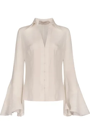 Silvia Tcherassi Reggie Georgette Shirt - - XS - Moda Operandi