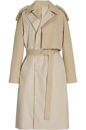 Bottega Veneta Removable Sleeve Crepe Trench Coat - - IT 42 - Moda Operandi