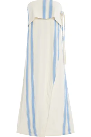 Zulu & Zephyr Striped Cotton-Linen Dress - - US 10 - Moda Operandi