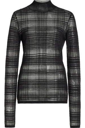 Proenza Schouler Stefanie Plaid Knit Sweater - - XS - Moda Operandi