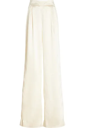 LAQUAN SMITH High-Rise Silk Wide-Leg Pants - - XS - Moda Operandi