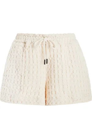 Oas Drizzle Waffle-Knit Cotton Shorts - - L - Moda Operandi