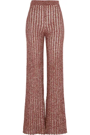Escvdo Aija Cotton Crochet Flare Pants - - M - Moda Operandi