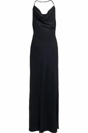 Stella McCartney Crystal-Embellished Draped Satin Maxi Dress - - IT 36 - Moda Operandi