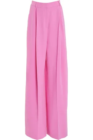 Oscar de la Renta Wide Leg Silk Georgette Pants - - US 8 - Moda Operandi