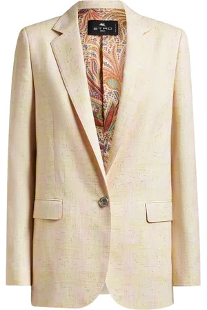 Etro Linen-Blend Blazer - - IT 46 - Moda Operandi