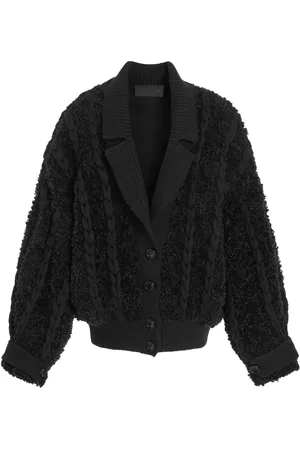 VALENTINO GARAVANI Textured Knit Mohair-Blend Cardigan - - XXS - Moda Operandi