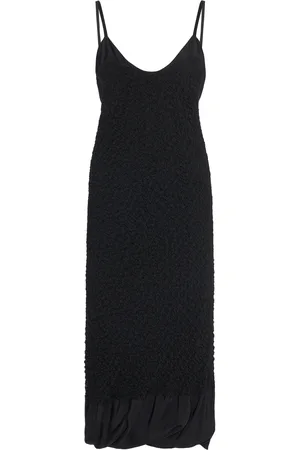 Jil Sander Exclusive Textured Cotton-Blend Midi Dress - - DE 30 - Moda Operandi