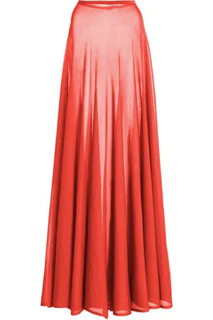 BRANDON MAXWELL The Lucy Sheer Knit Maxi Skirt - - XS - Moda Operandi