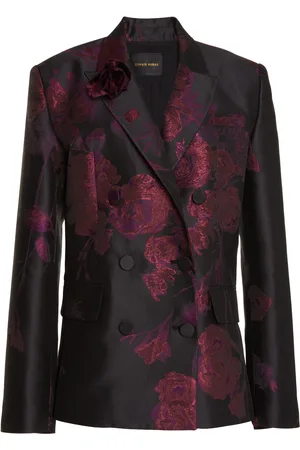 Zuhair Murad Floral Jacquard Double-Breasted Blazer - - FR 36 - Moda Operandi