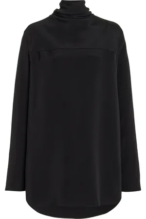 BRANDON MAXWELL The Luna Draped Silk-Crepe Top - - US 2 - Moda Operandi