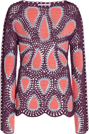 GABRIELA HEARST Capps Crocheted Wool-Cashmere Top - - XS - Moda Operandi