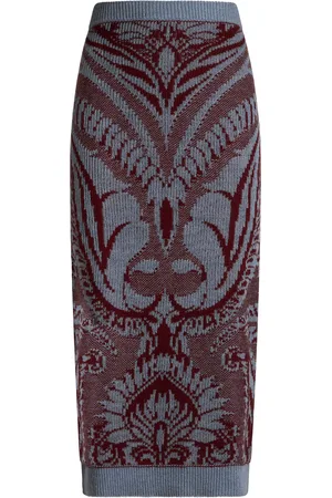 Etro Knit Wool Midi Pencil Skirt - - IT 42 - Moda Operandi