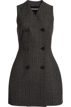 Stella McCartney Moulded Wool Mini Dress - - IT 40 - Moda Operandi