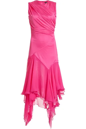 VERSACE Asymmetric Jersey Mini Dress - - IT 36 - Moda Operandi