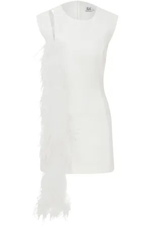 Ila Isabella Ostrich-Embellished Sequin Mini Dress - - EU 34 - Moda Operandi