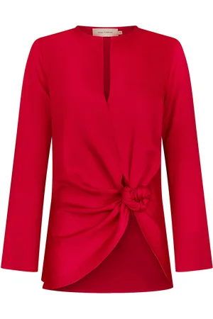 Silvia Tcherassi Tayra Knotted Blouse - - M - Moda Operandi