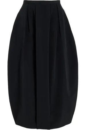 Dagmar Curved Pleated Crepe Maxi Skirt - - FR 32 - Moda Operandi