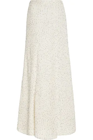 GABRIELA HEARST Floris Beaded Knit Silk Maxi Skirt - - L - Moda Operandi