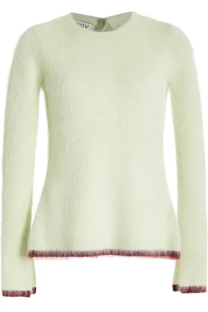ZANKOV Taisa Open Back Mohair-Blend Sweater - - XS - Moda Operandi