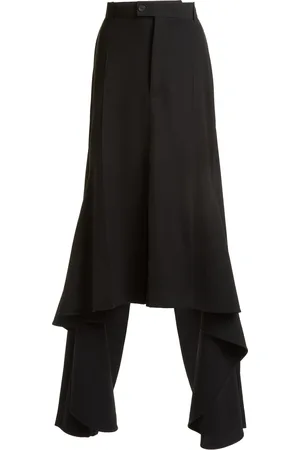 Balenciaga Wool Godet Pant-Skirt - - FR 36 - Moda Operandi