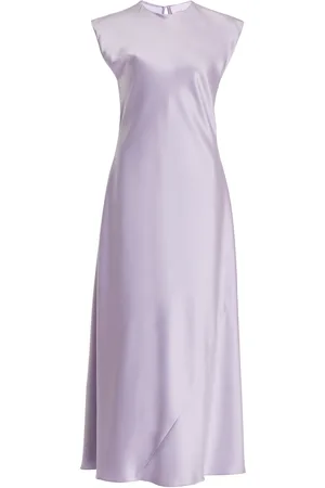 Carolina Herrera Satin Midi Dress - - US 12 - Moda Operandi